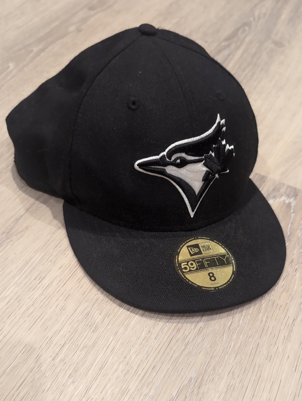 New Era Size 8 Toronto Blue Jays 59FIFTY Fitted Cap